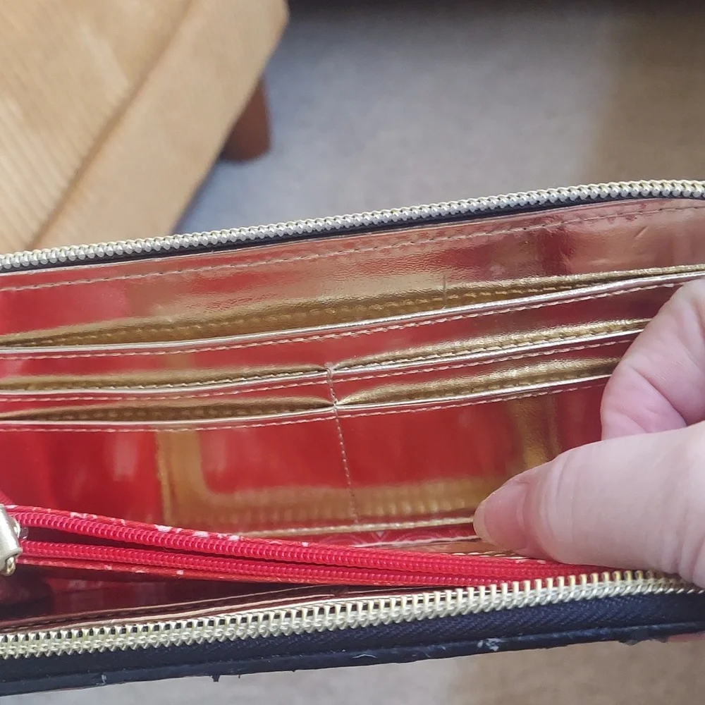 Betsy Johnson Floral Black, pink, and green Wallet - Picture 3 of 6